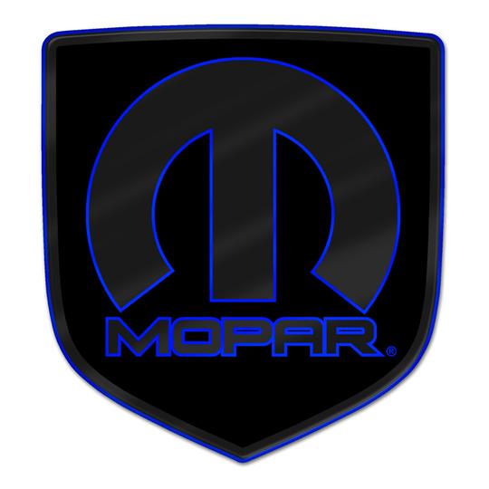 3D Matte Black MOPAR Steering Wheel Badge 05-10 Dodge Vehicles